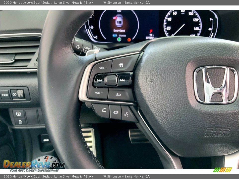 2020 Honda Accord Sport Sedan Lunar Silver Metallic / Black Photo #21
