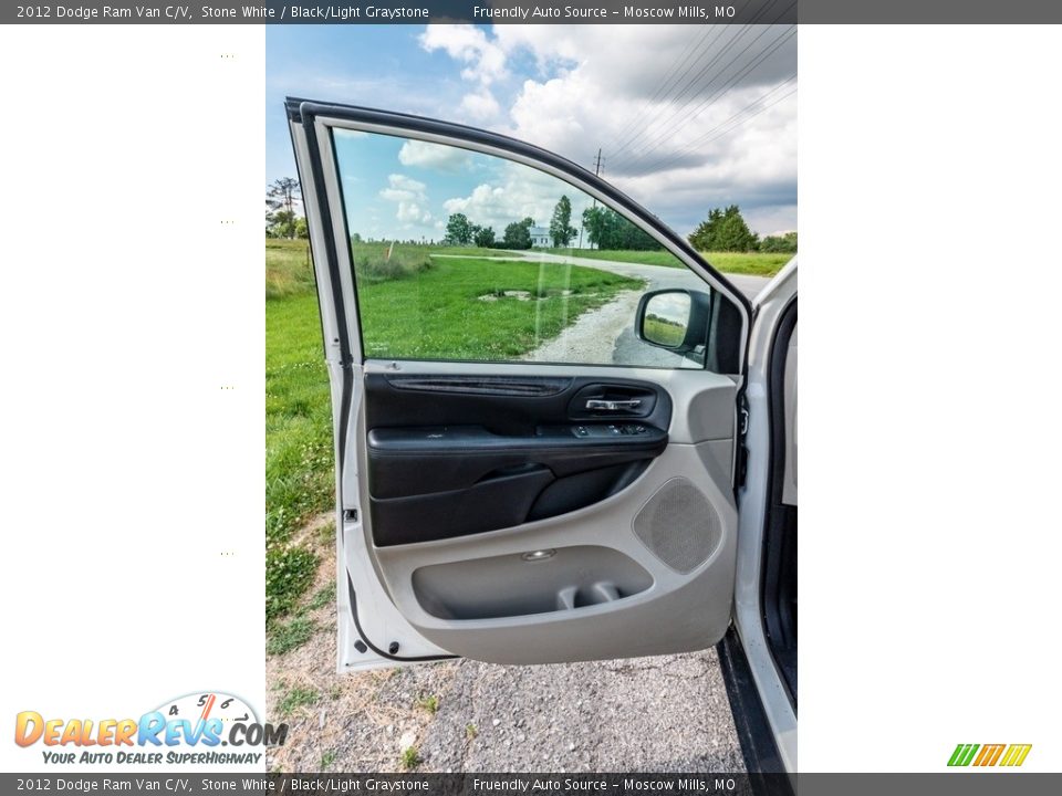 2012 Dodge Ram Van C/V Stone White / Black/Light Graystone Photo #20