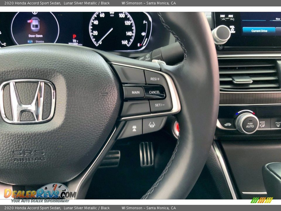 2020 Honda Accord Sport Sedan Lunar Silver Metallic / Black Photo #22