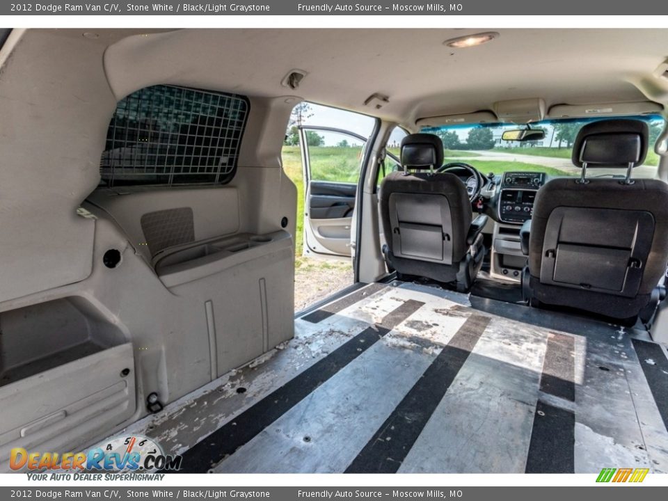 2012 Dodge Ram Van C/V Stone White / Black/Light Graystone Photo #24