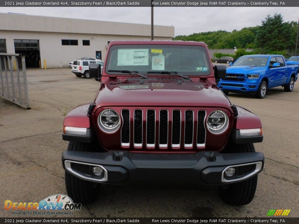 2021 Jeep Gladiator Overland 4x4 Snazzberry Pearl / Black/Dark Saddle Photo #2