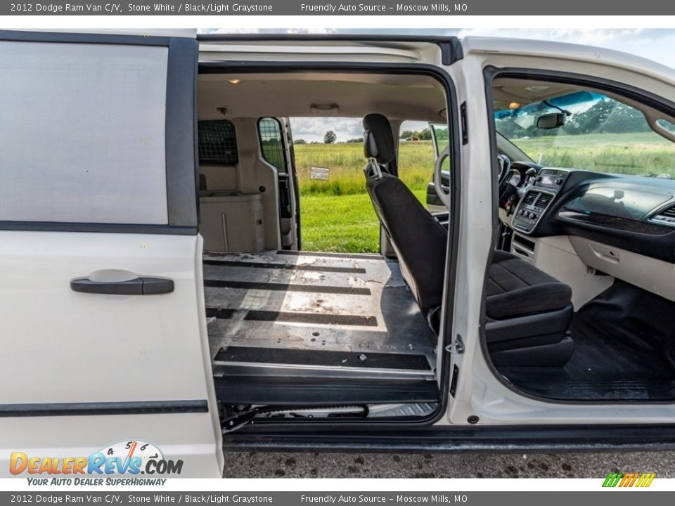 2012 Dodge Ram Van C/V Stone White / Black/Light Graystone Photo #27