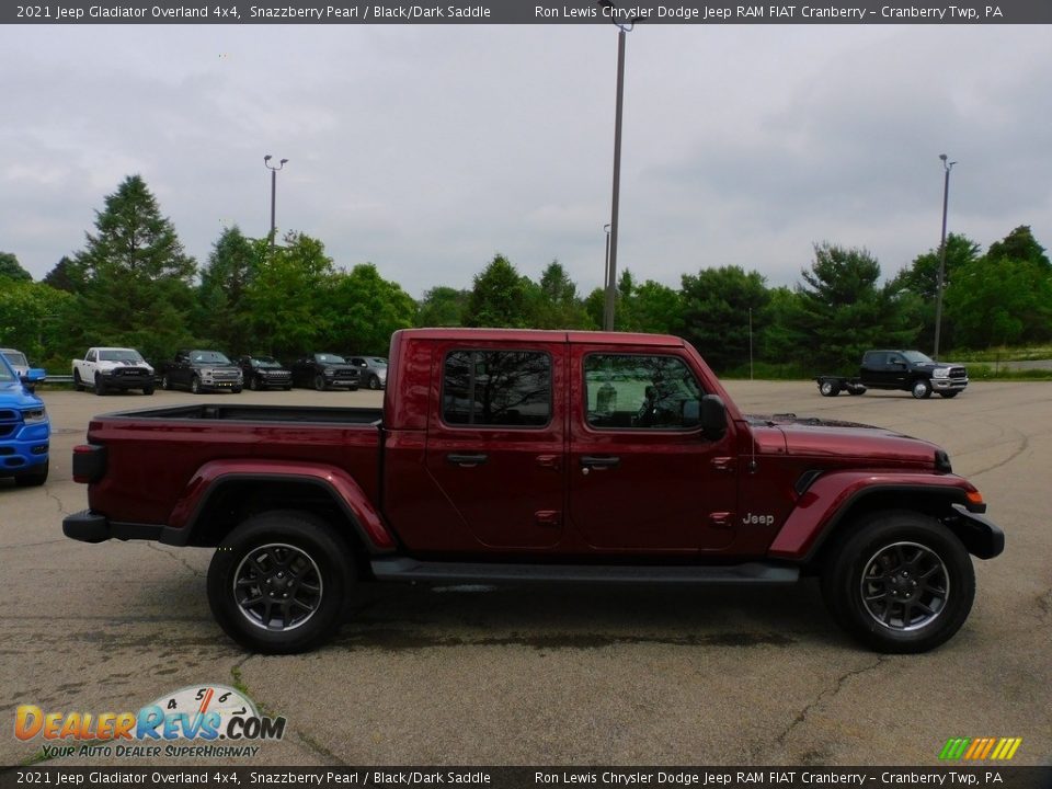 2021 Jeep Gladiator Overland 4x4 Snazzberry Pearl / Black/Dark Saddle Photo #4