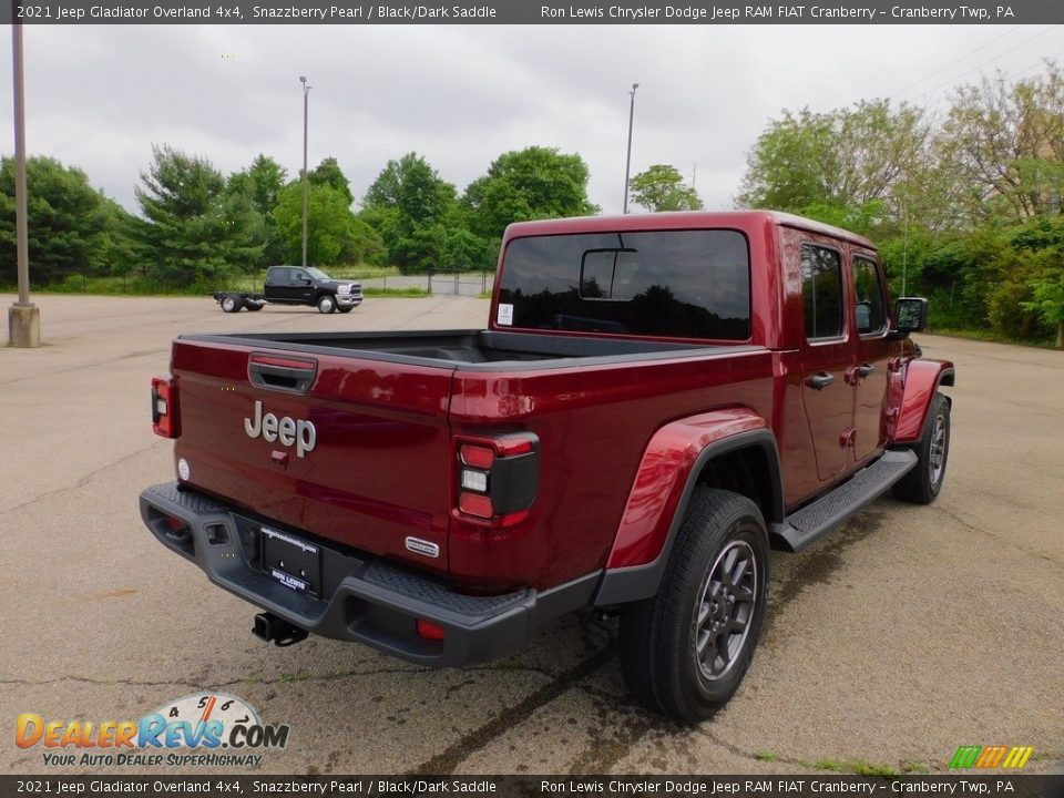 2021 Jeep Gladiator Overland 4x4 Snazzberry Pearl / Black/Dark Saddle Photo #5