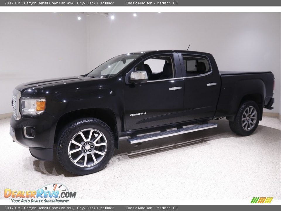 2017 GMC Canyon Denali Crew Cab 4x4 Onyx Black / Jet Black Photo #3