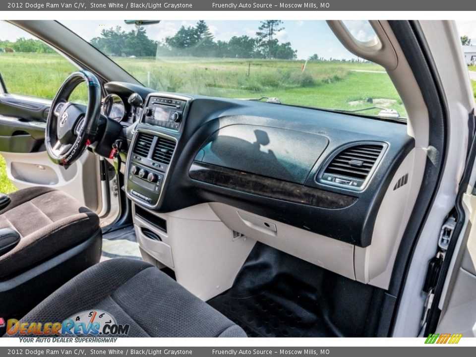 2012 Dodge Ram Van C/V Stone White / Black/Light Graystone Photo #30