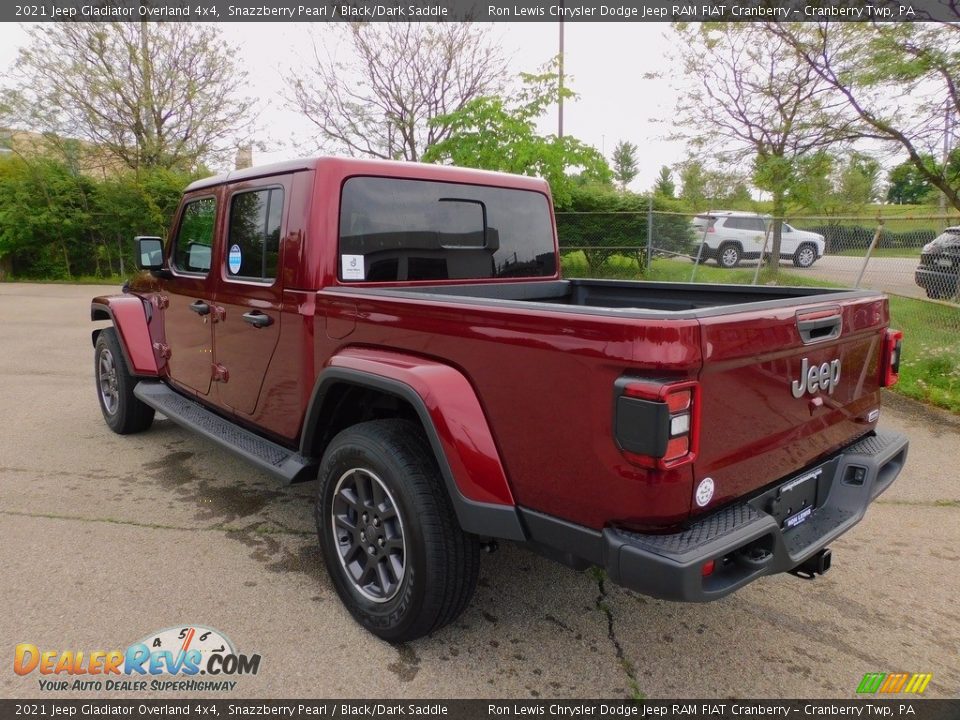 2021 Jeep Gladiator Overland 4x4 Snazzberry Pearl / Black/Dark Saddle Photo #8