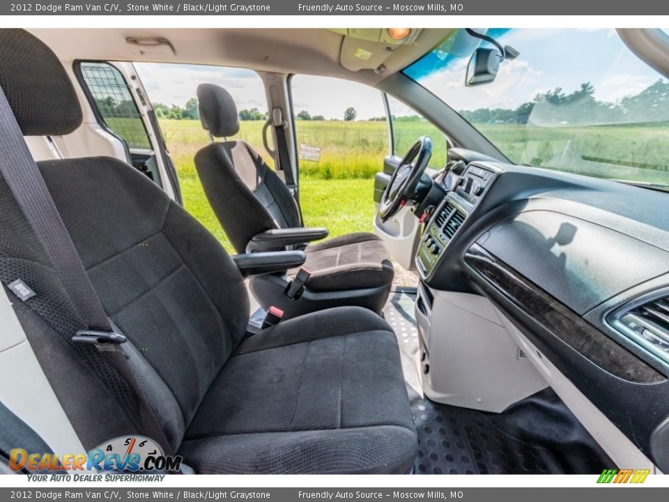 2012 Dodge Ram Van C/V Stone White / Black/Light Graystone Photo #31