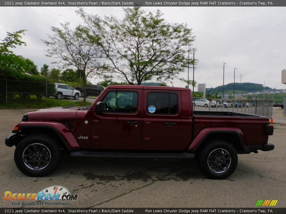 2021 Jeep Gladiator Overland 4x4 Snazzberry Pearl / Black/Dark Saddle Photo #9