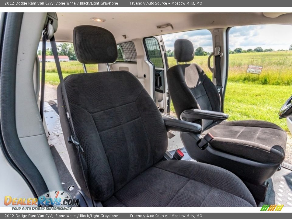 2012 Dodge Ram Van C/V Stone White / Black/Light Graystone Photo #32