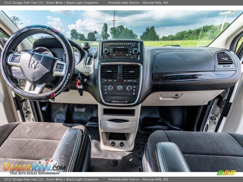 2012 Dodge Ram Van C/V Stone White / Black/Light Graystone Photo #33