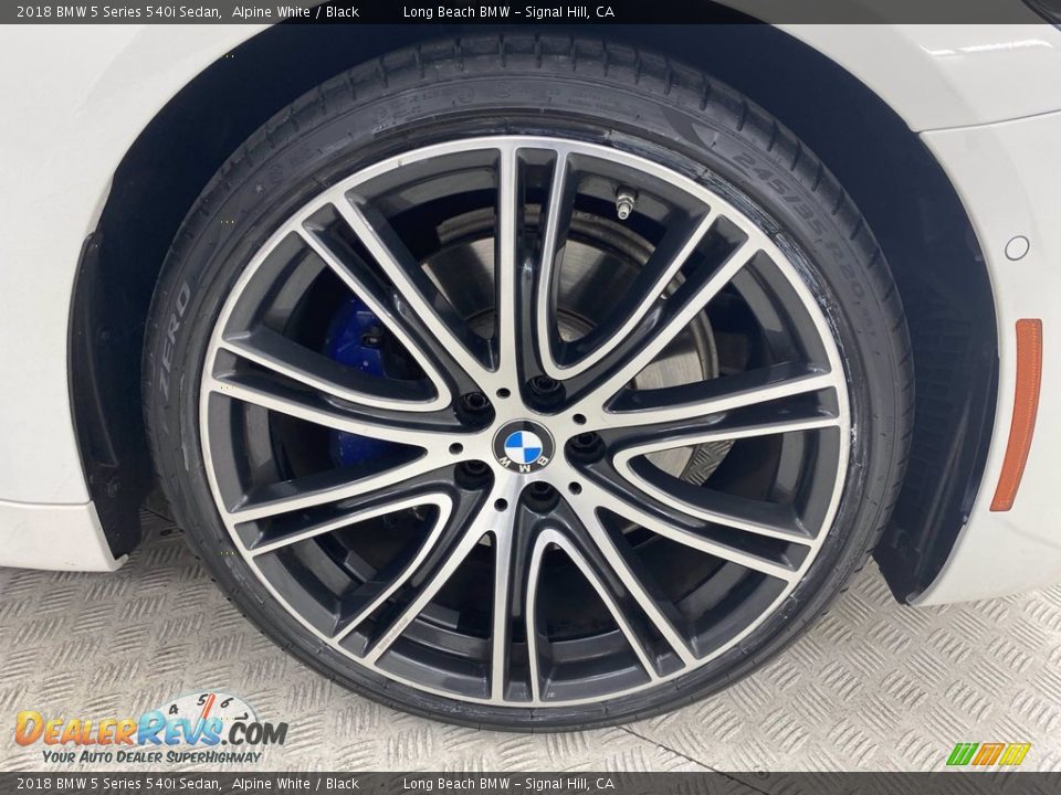 2018 BMW 5 Series 540i Sedan Alpine White / Black Photo #6