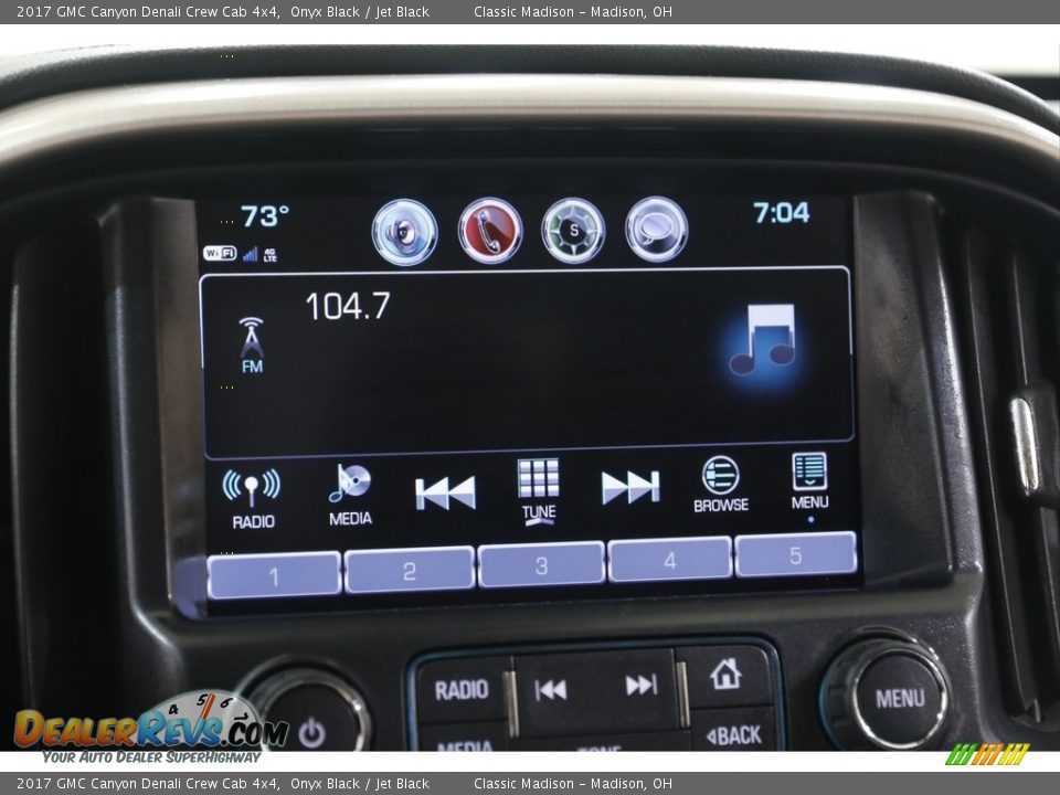 2017 GMC Canyon Denali Crew Cab 4x4 Onyx Black / Jet Black Photo #11