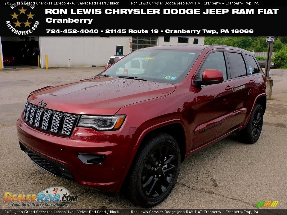 2021 Jeep Grand Cherokee Laredo 4x4 Velvet Red Pearl / Black Photo #1