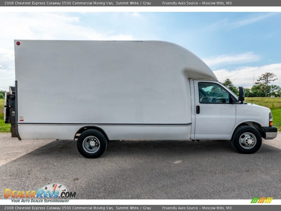 2008 Chevrolet Express Cutaway 3500 Commercial Moving Van Summit White / Gray Photo #2