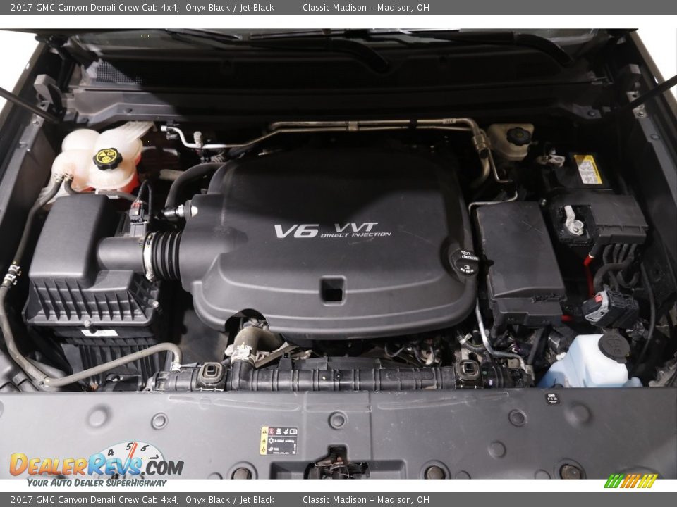 2017 GMC Canyon Denali Crew Cab 4x4 Onyx Black / Jet Black Photo #19