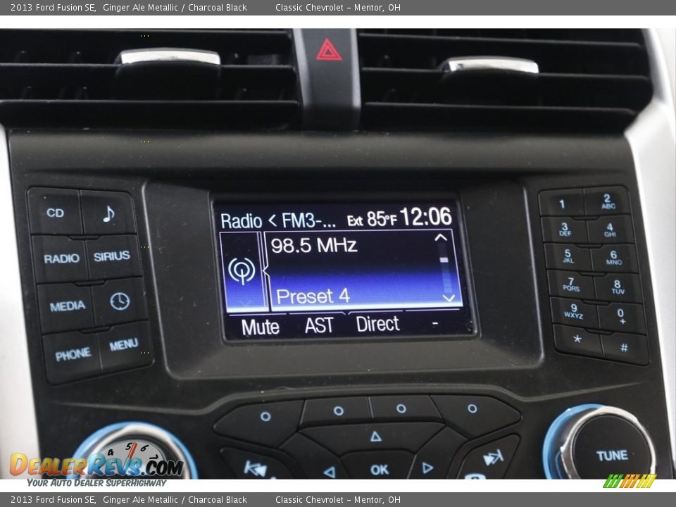 2013 Ford Fusion SE Ginger Ale Metallic / Charcoal Black Photo #10