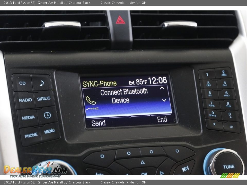 2013 Ford Fusion SE Ginger Ale Metallic / Charcoal Black Photo #11