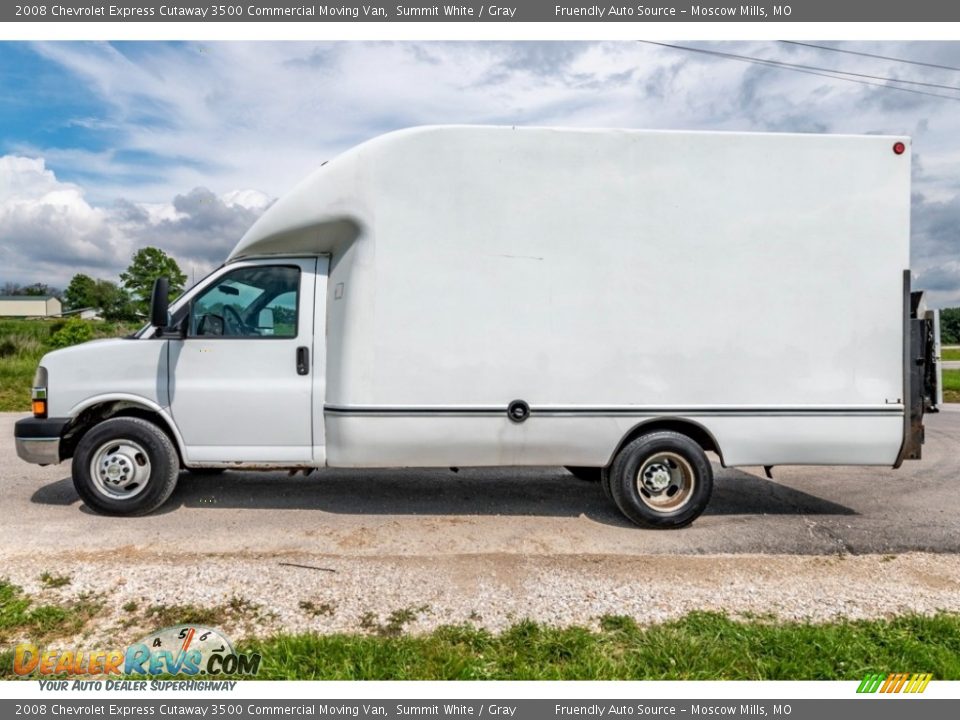 2008 Chevrolet Express Cutaway 3500 Commercial Moving Van Summit White / Gray Photo #10