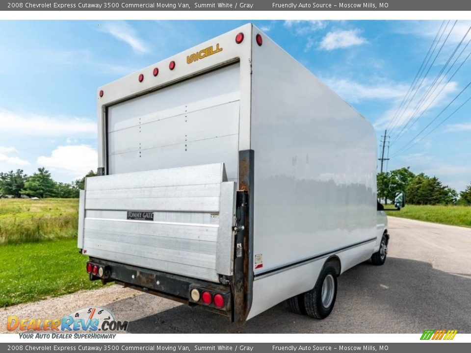 2008 Chevrolet Express Cutaway 3500 Commercial Moving Van Summit White / Gray Photo #11