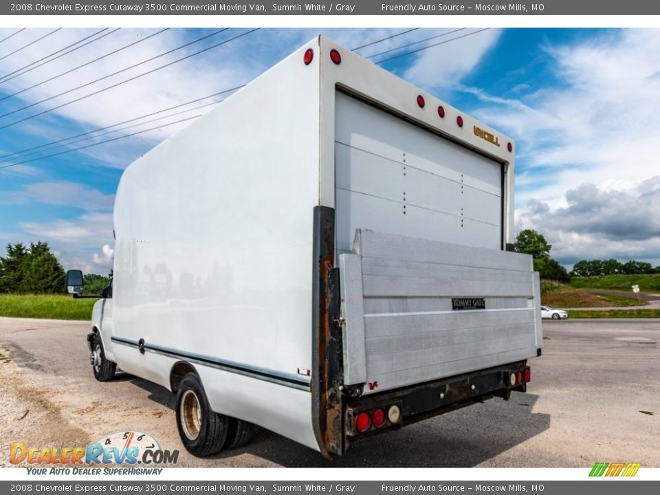 2008 Chevrolet Express Cutaway 3500 Commercial Moving Van Summit White / Gray Photo #13