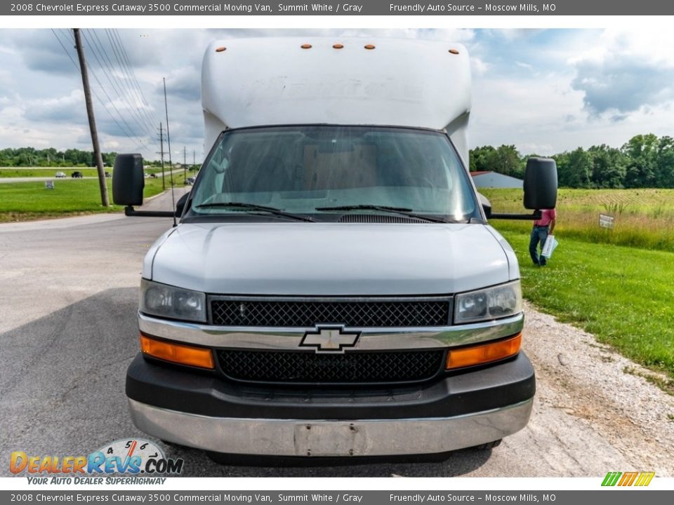 2008 Chevrolet Express Cutaway 3500 Commercial Moving Van Summit White / Gray Photo #14