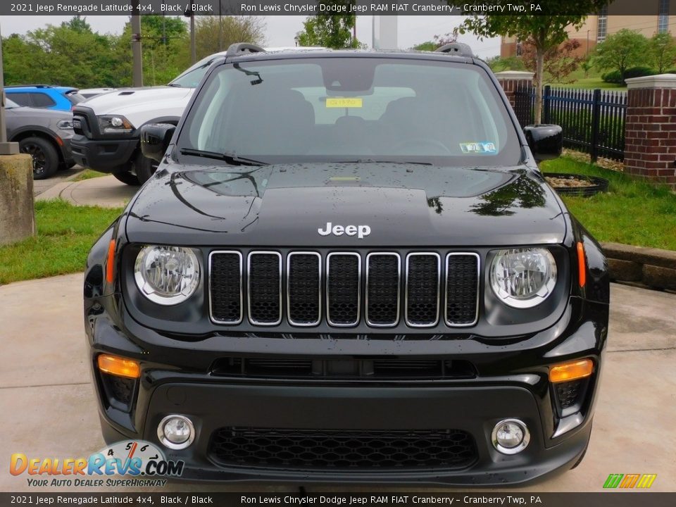 2021 Jeep Renegade Latitude 4x4 Black / Black Photo #2