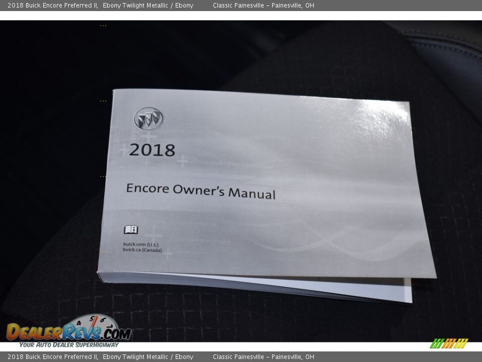 2018 Buick Encore Preferred II Ebony Twilight Metallic / Ebony Photo #17