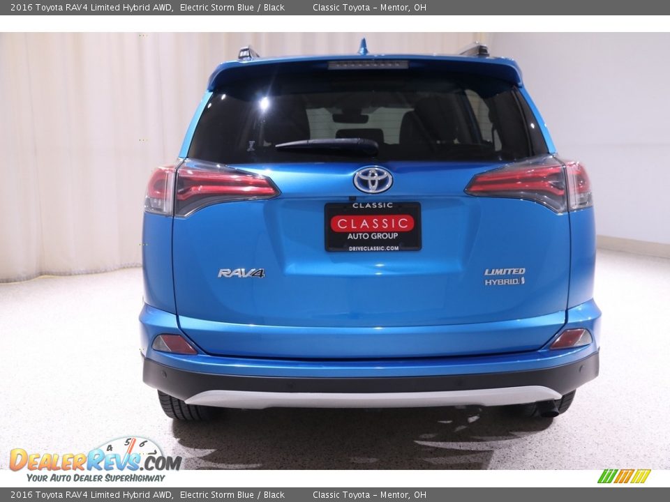 2016 Toyota RAV4 Limited Hybrid AWD Electric Storm Blue / Black Photo #16