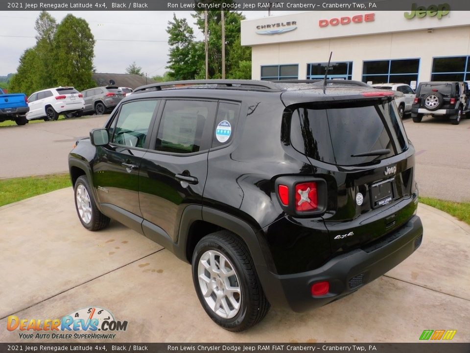 2021 Jeep Renegade Latitude 4x4 Black / Black Photo #8