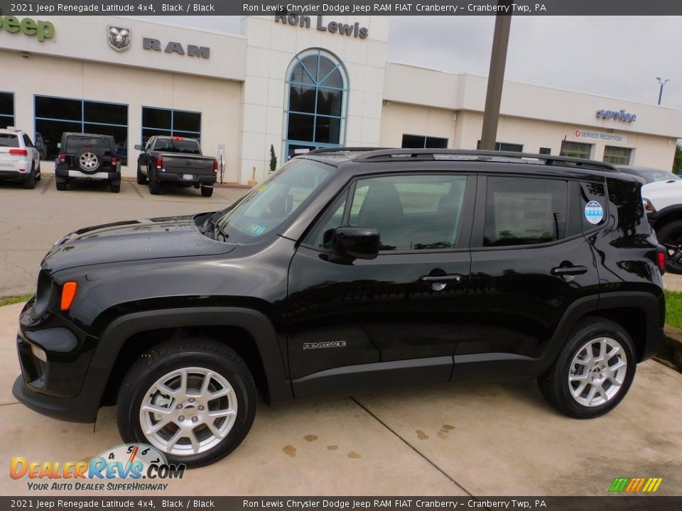 2021 Jeep Renegade Latitude 4x4 Black / Black Photo #9