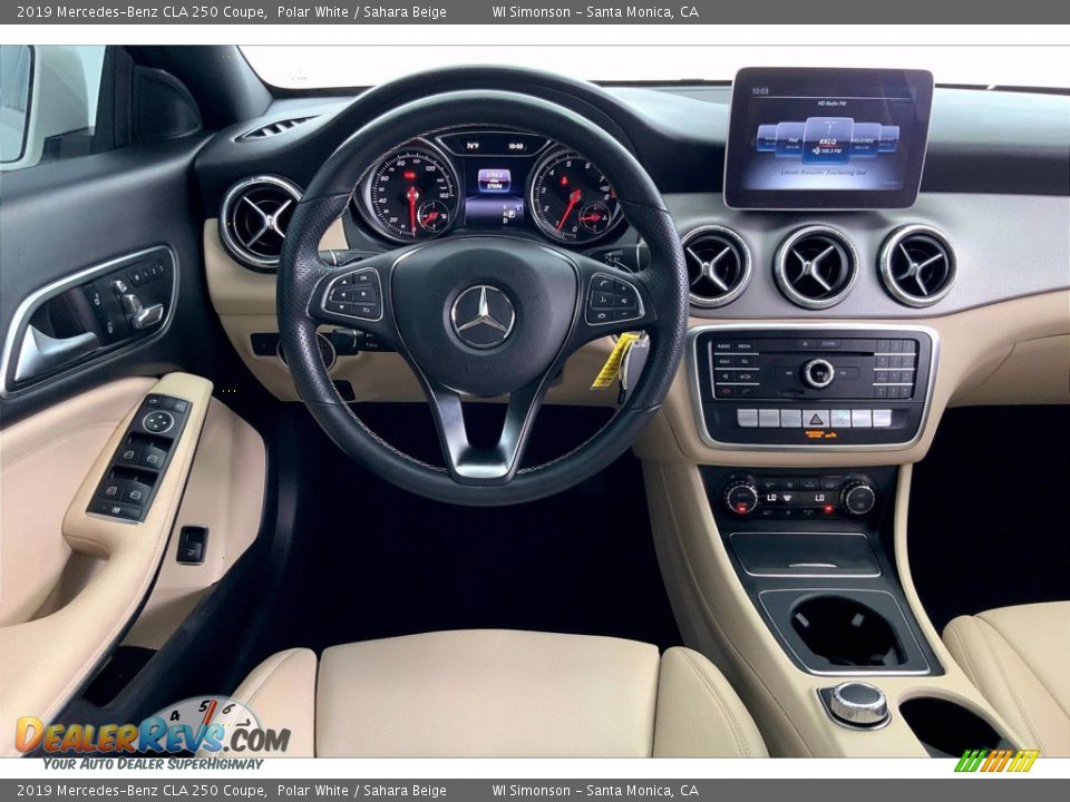 2019 Mercedes-Benz CLA 250 Coupe Polar White / Sahara Beige Photo #4