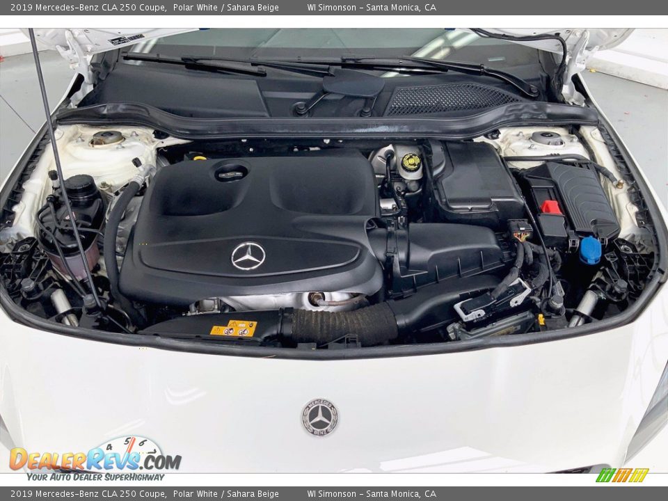 2019 Mercedes-Benz CLA 250 Coupe Polar White / Sahara Beige Photo #9