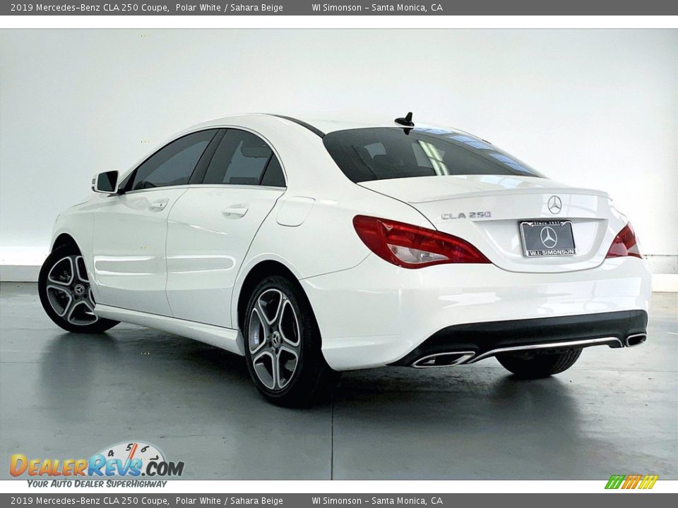 2019 Mercedes-Benz CLA 250 Coupe Polar White / Sahara Beige Photo #10