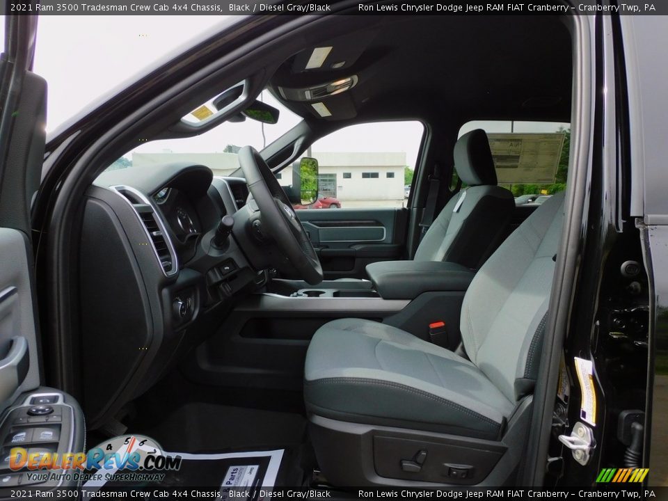 Front Seat of 2021 Ram 3500 Tradesman Crew Cab 4x4 Chassis Photo #10