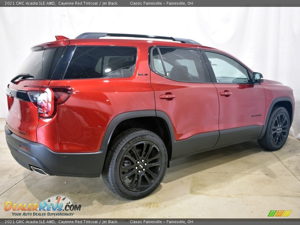 2021 GMC Acadia SLE AWD Cayenne Red Tintcoat / Jet Black Photo #2