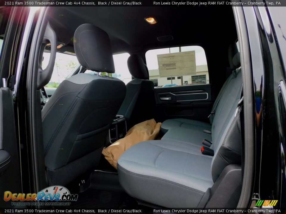 Rear Seat of 2021 Ram 3500 Tradesman Crew Cab 4x4 Chassis Photo #12