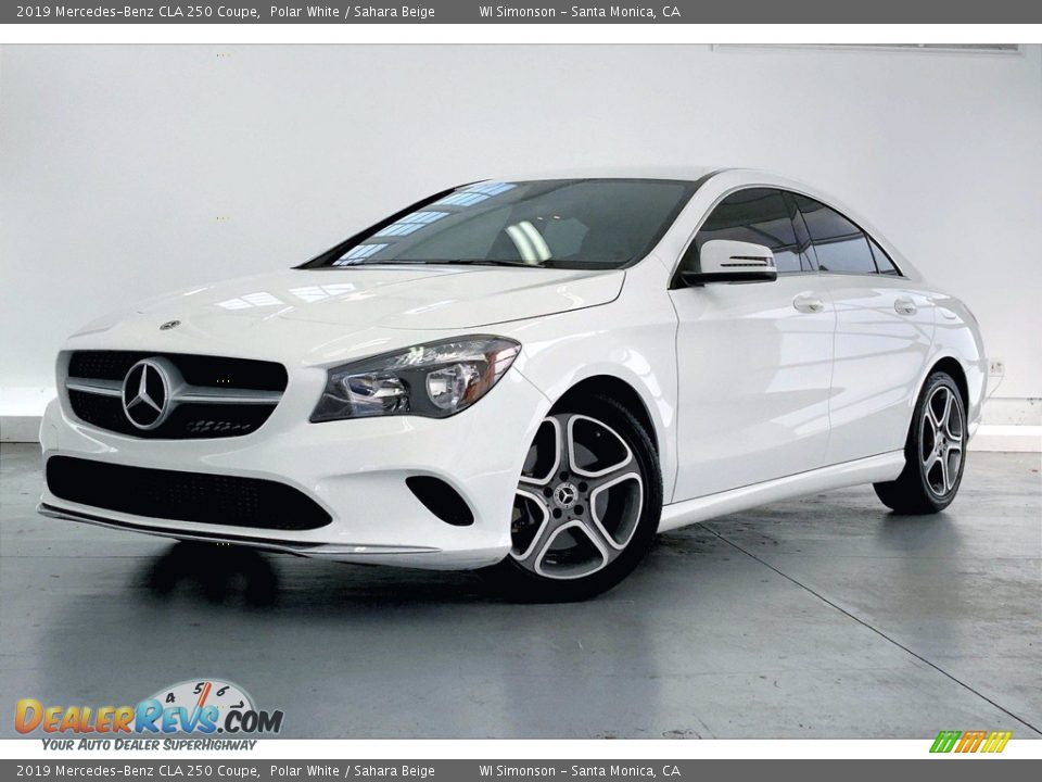 2019 Mercedes-Benz CLA 250 Coupe Polar White / Sahara Beige Photo #12