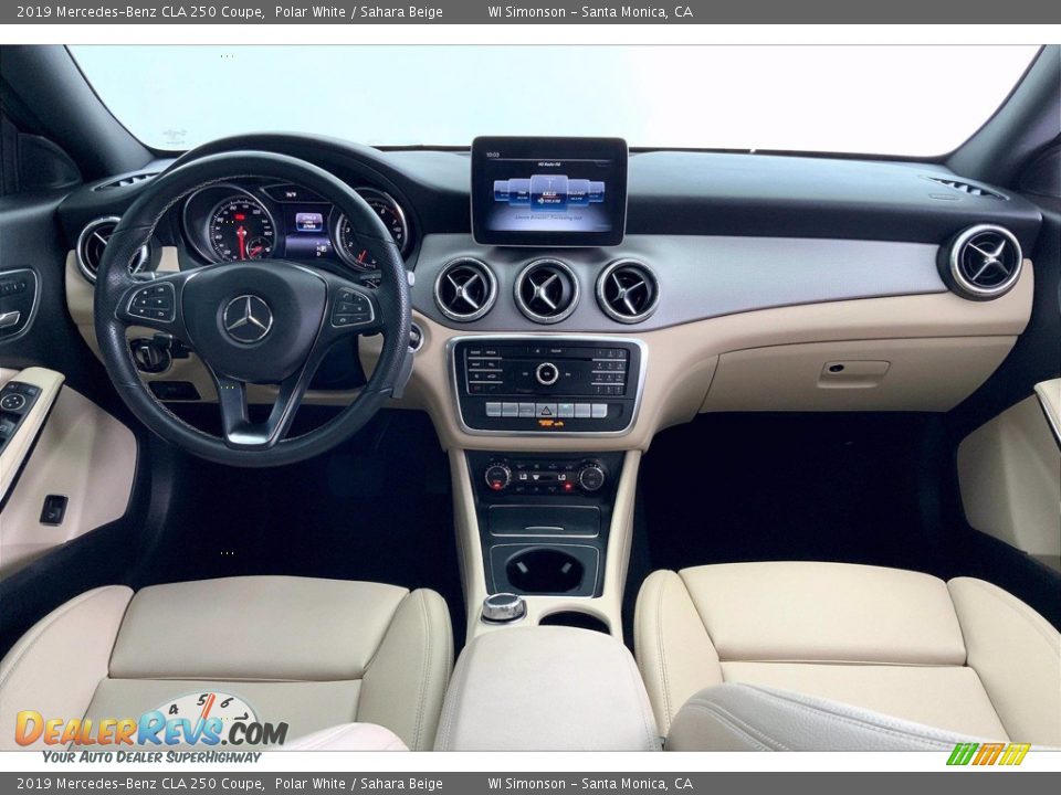 2019 Mercedes-Benz CLA 250 Coupe Polar White / Sahara Beige Photo #15