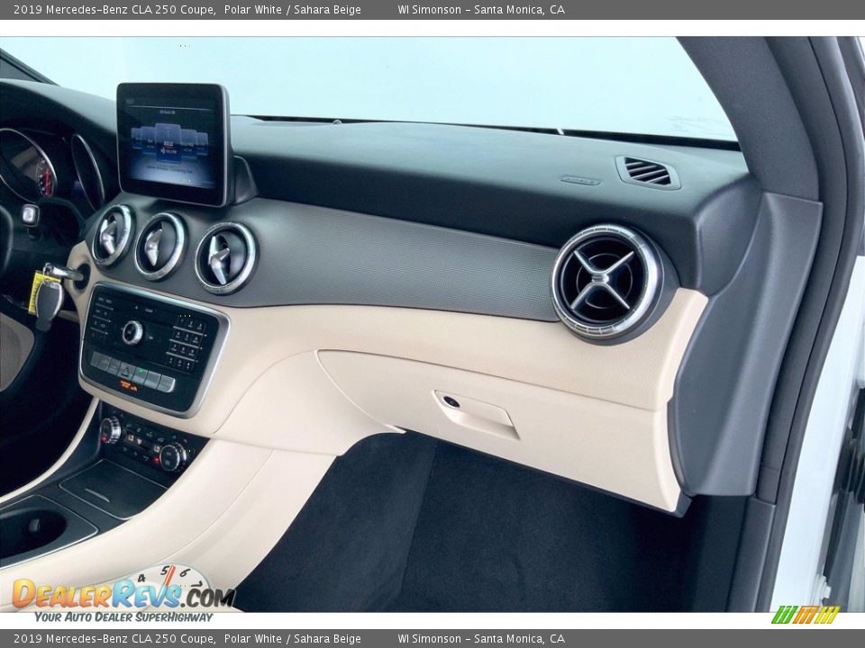 2019 Mercedes-Benz CLA 250 Coupe Polar White / Sahara Beige Photo #16