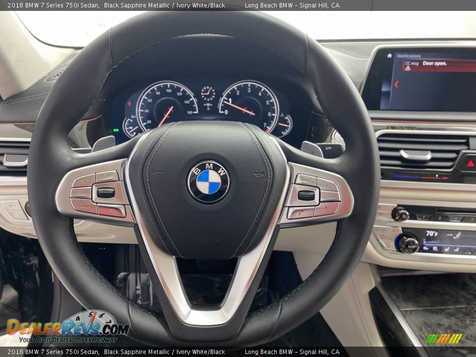 2018 BMW 7 Series 750i Sedan Steering Wheel Photo #18