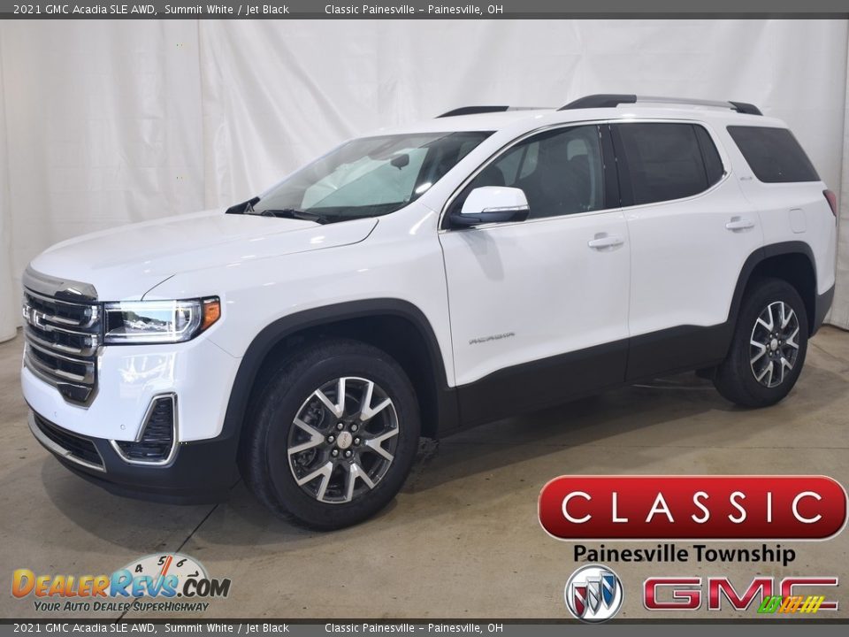 2021 GMC Acadia SLE AWD Summit White / Jet Black Photo #1