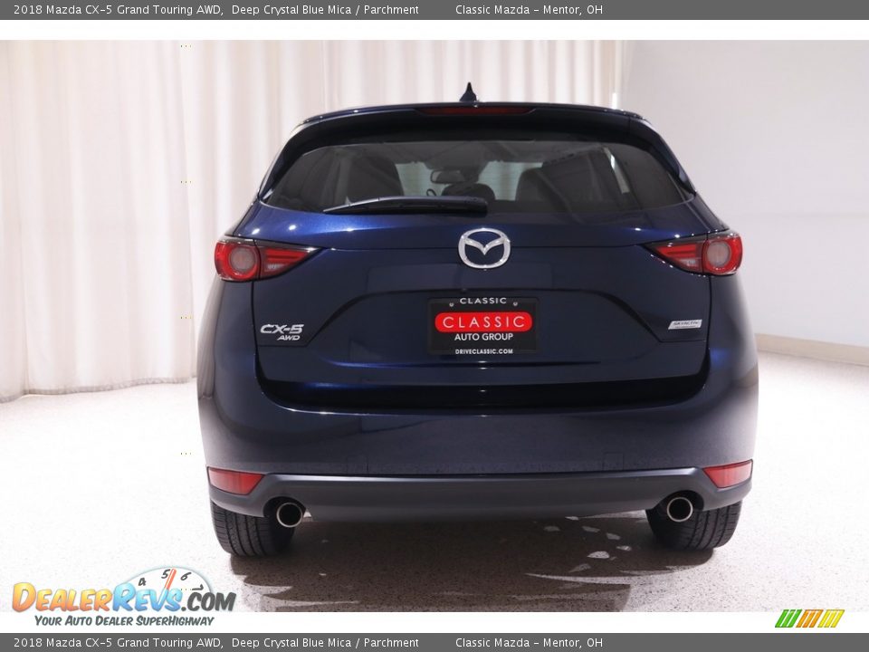 2018 Mazda CX-5 Grand Touring AWD Deep Crystal Blue Mica / Parchment Photo #18