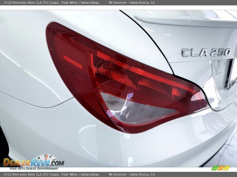 2019 Mercedes-Benz CLA 250 Coupe Polar White / Sahara Beige Photo #29