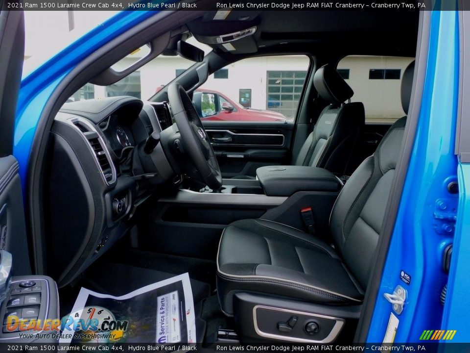 2021 Ram 1500 Laramie Crew Cab 4x4 Hydro Blue Pearl / Black Photo #11