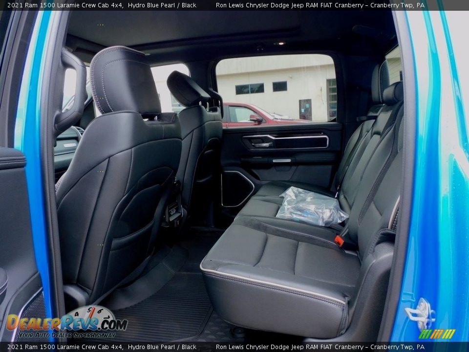2021 Ram 1500 Laramie Crew Cab 4x4 Hydro Blue Pearl / Black Photo #12