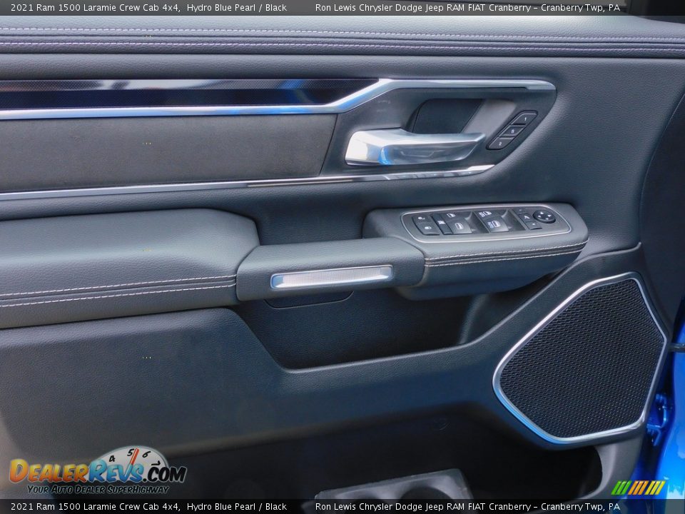 2021 Ram 1500 Laramie Crew Cab 4x4 Hydro Blue Pearl / Black Photo #14