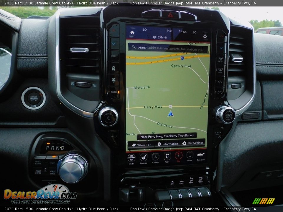 2021 Ram 1500 Laramie Crew Cab 4x4 Hydro Blue Pearl / Black Photo #16