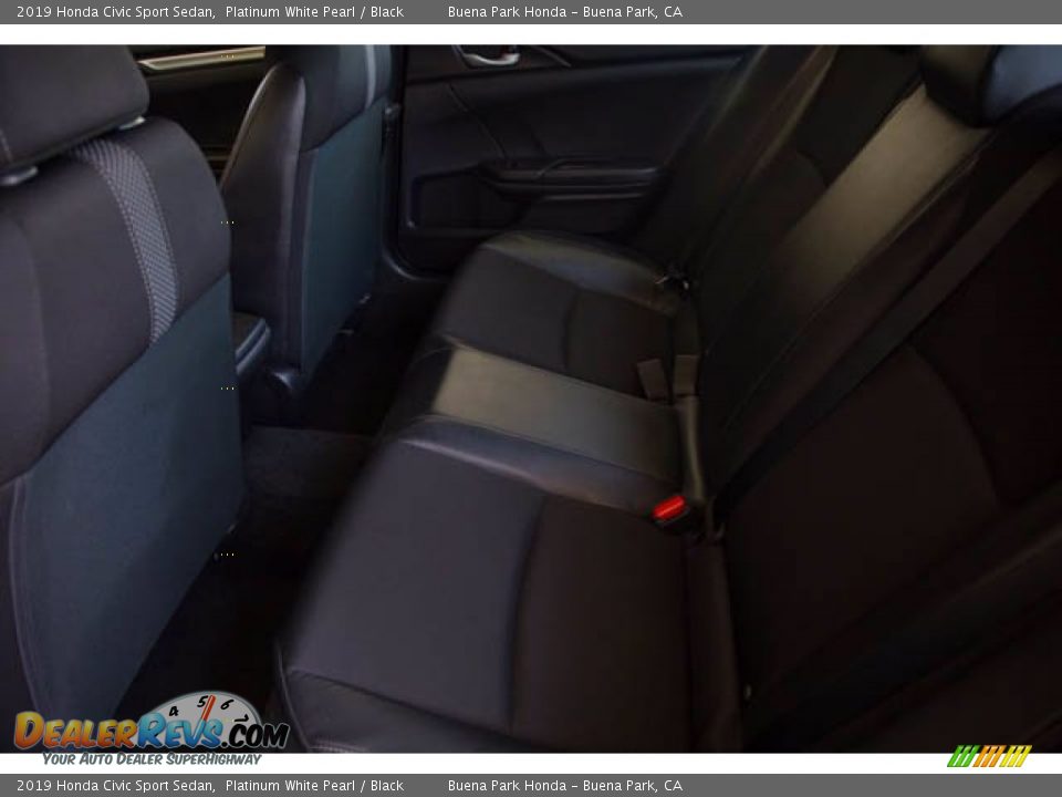 2019 Honda Civic Sport Sedan Platinum White Pearl / Black Photo #4