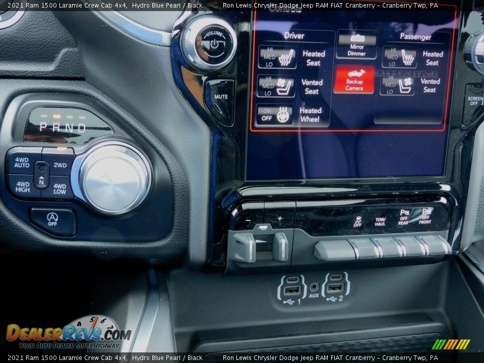 2021 Ram 1500 Laramie Crew Cab 4x4 Hydro Blue Pearl / Black Photo #19